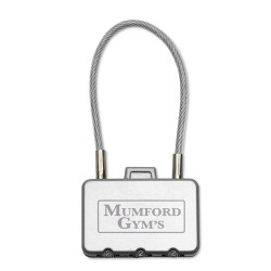 Cadenas Personnalisé de Voyage Éco-responsable THREECODE Matières : métal Couleurs : argenté mat 2