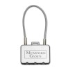 Cadenas Personnalisé de Voyage Éco-responsable THREECODE Matières : métal Couleurs : argenté mat personnalisable avec votre logo
