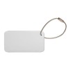 Étiquette à Bagages Personnalisée - Accessoire de Voyage TAGGY Matières : aluminium Couleurs : argenté mat personnalisable avec 