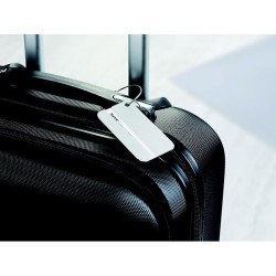Étiquette à Bagages Personnalisée - Accessoire de Voyage TAGGY Matières : aluminium Couleurs : argenté mat goodies publicitaire 