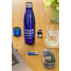 Gourde isotherme personnalisée en acier inoxydable de 500 ml Lombok Matières : acier inoxydable Couleurs : orange goodies entrep