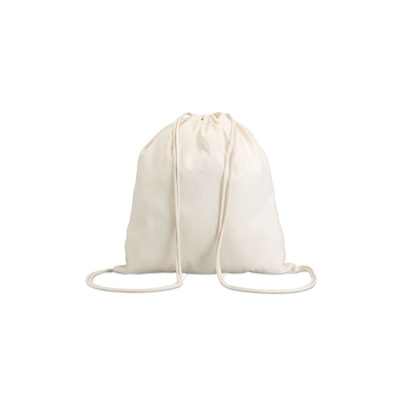 Sac Cordon Pratique Personnalisé HUNDRED Matières : coton Couleurs : beige