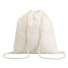 Sac Cordon Pratique Personnalisé HUNDRED Matières : coton Couleurs : beige