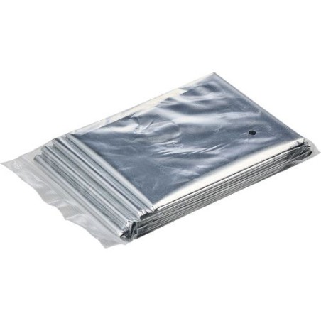 Couverture hypothermique personnalisée idéale pour vos événements - Cecilia Matières : métal Couleurs : argenté goodies publicit