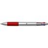 Stylo bille  personnalisé en plastique pour cadeau d'entreprise Chloë Matières : caoutchouc Couleurs : rouge