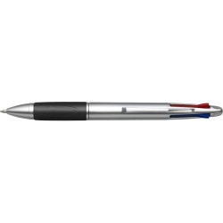 Stylo bille  personnalisé en plastique pour cadeau d'entreprise Chloë Matières : caoutchouc Couleurs : noir personnalisable avec