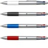 Stylo bille  personnalisé en plastique pour cadeau d'entreprise Chloë Matières : caoutchouc Couleurs : noir cadeau collaborateur