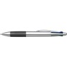 Stylo bille  personnalisé en plastique pour cadeau d'entreprise Chloë Matières : caoutchouc Couleurs : noir impression logo haut