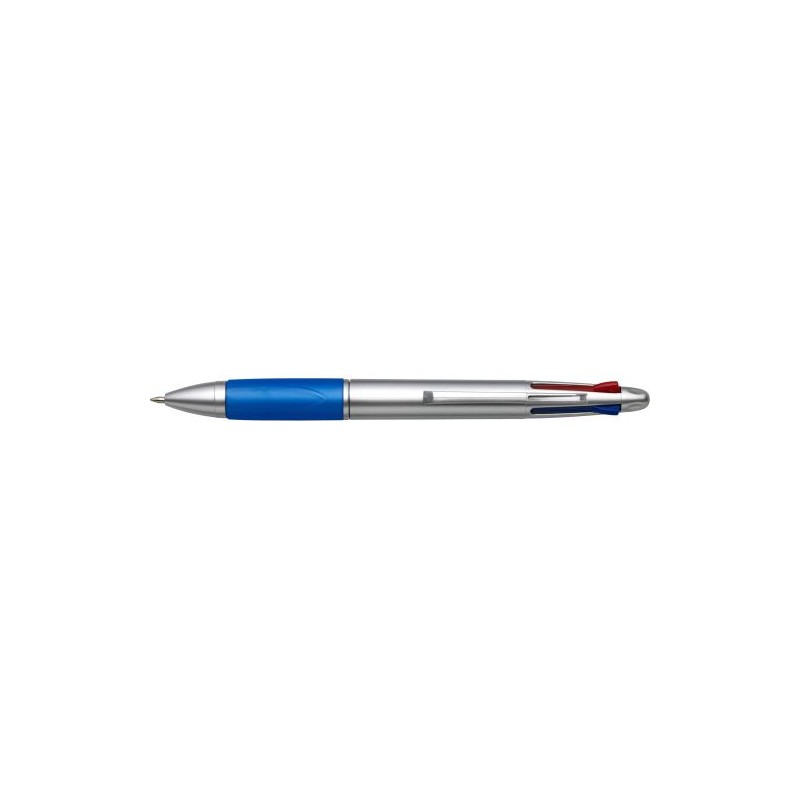 Stylo bille  personnalisé en plastique pour cadeau d'entreprise Chloë Matières : caoutchouc Couleurs : bleu cadeau entreprise pa