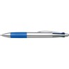 Stylo bille  personnalisé en plastique pour cadeau d'entreprise Chloë Matières : caoutchouc Couleurs : bleu impression haute déf