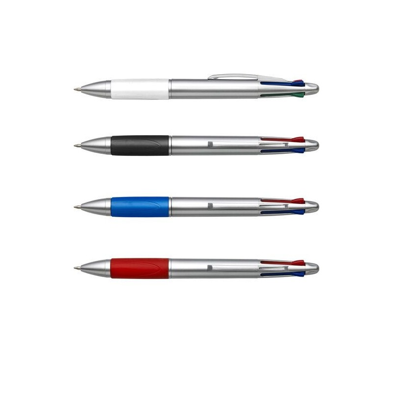 Stylo bille  personnalisé en plastique pour cadeau d'entreprise Chloë Matières : caoutchouc Couleurs : bleu livraison express 24