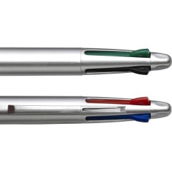 Stylo bille  personnalisé en plastique pour cadeau d'entreprise Chloë Matières : caoutchouc Couleurs : bleu goodies publicitaire