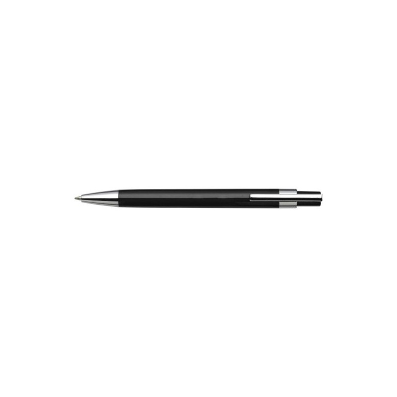 Stylo bille publicitaire personnalisé en plastique Jarod Matières : métal Couleurs : noir