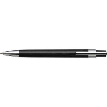 Stylo bille publicitaire personnalisé en plastique Jarod Matières : métal Couleurs : noir