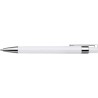 Stylo bille publicitaire personnalisé en plastique Jarod Matières : métal Couleurs : blanc livraison express 24h 48h