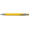 Stylo bille publicitaire personnalisé en plastique Jarod Matières : métal Couleurs : jaune personnalisable avec votre logo