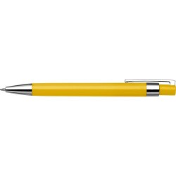 Stylo bille publicitaire personnalisé en plastique Jarod Matières : métal Couleurs : jaune objet promotionnel éco-responsable