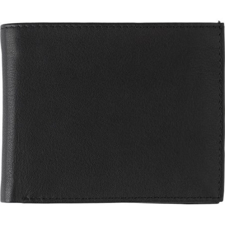 Porte-cartes de crédit et de monnaie en cuir personnalisé Yvonne Matières : cuir Couleurs : noir personnalisable avec votre logo