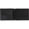 Porte-cartes de crédit et de monnaie en cuir personnalisé Yvonne Matières : cuir Couleurs : noir marquage laser ultra précis