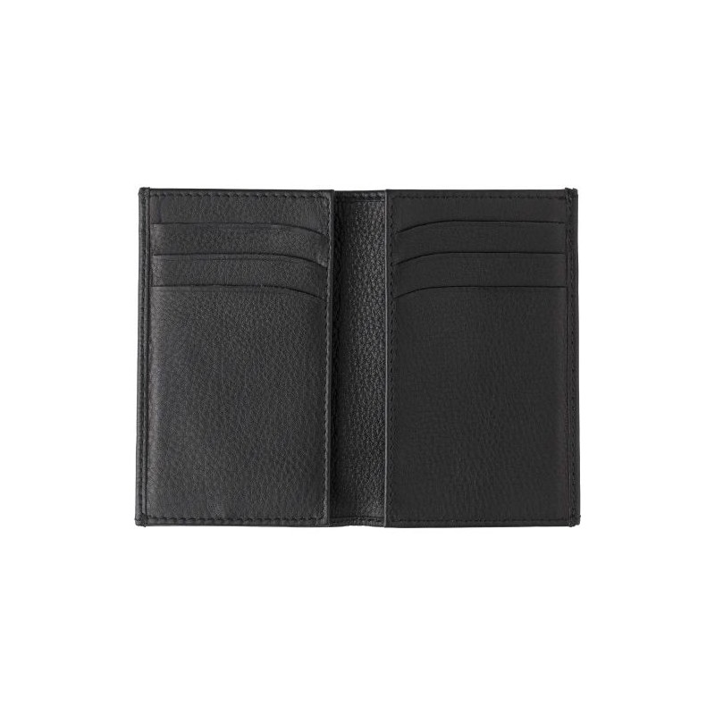 Porte-carte de crédit sécurisé et chic RFID personnalisé - Roy Matières : cuir Couleurs : noir impression haute définition