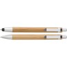 Parure  de stylo bille et porte-mine en bambou Darlene Matières : carton Couleurs : brun cadeau entreprise pas cher