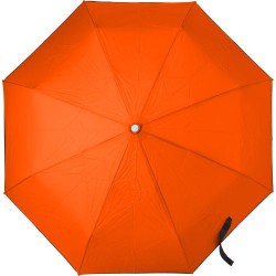 Parapluie pliable personnalisé en cadeau publicitaire Jamelia Matières : polyester Couleurs : orange
