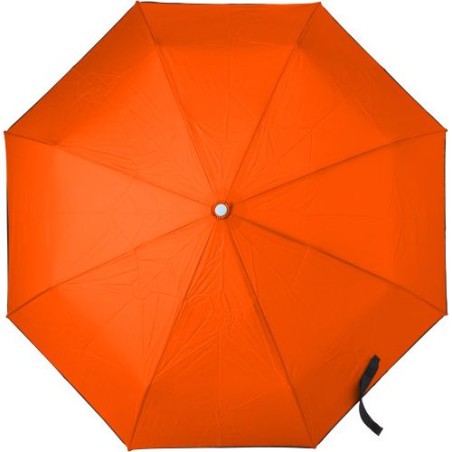 Parapluie pliable personnalisé en cadeau publicitaire Jamelia Matières : polyester Couleurs : orange