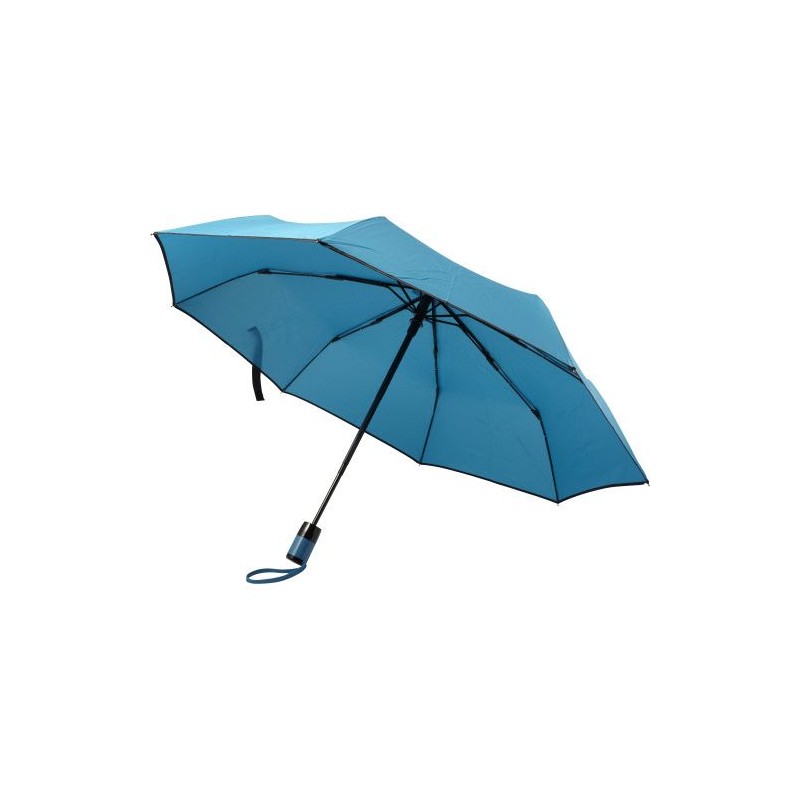 Parapluie pliable personnalisé en cadeau publicitaire Jamelia Matières : polyester Couleurs : orange marquage laser ultra précis