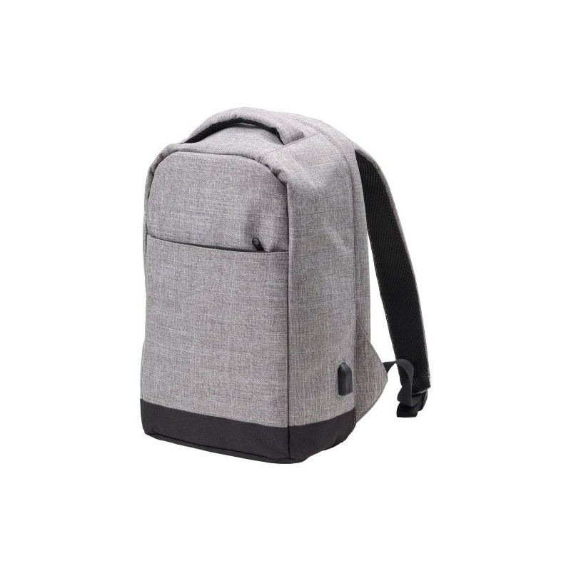 Sac à dos antivol en polyester pour ordinateur Cruz Matières : polyester Couleurs : anthracite personnalisation rapide en France