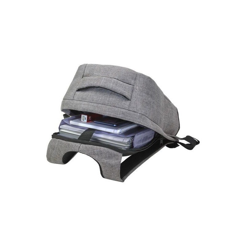Sac à dos antivol en polyester pour ordinateur Cruz Matières : polyester Couleurs : anthracite personnalisation sur mesure