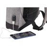 Sac à dos antivol en polyester pour ordinateur Cruz Matières : polyester Couleurs : bleu cadeau client original