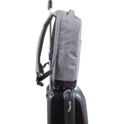 Sac à dos antivol en polyester pour ordinateur Cruz Matières : polyester Couleurs : gris clair goodies publicitaire durable
