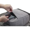 Sac à dos antivol en polyester pour ordinateur Cruz Matières : polyester Couleurs : gris clair objet promo petit budget