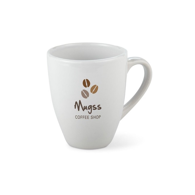 Mug en Grès Éco-responsable Personnalisé 160ml SENSA Matières : grès Couleurs : blanc personnalisable avec votre logo