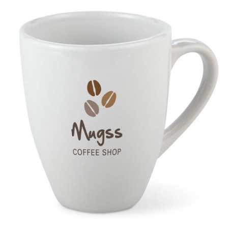 Mug en Grès Éco-responsable Personnalisé 160ml SENSA Matières : grès Couleurs : blanc personnalisable avec votre logo