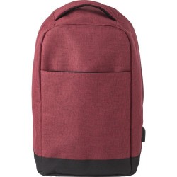 Sac à dos antivol en polyester pour ordinateur Cruz Matières : polyester Couleurs : bordeaux goodies publicitaire événementiel