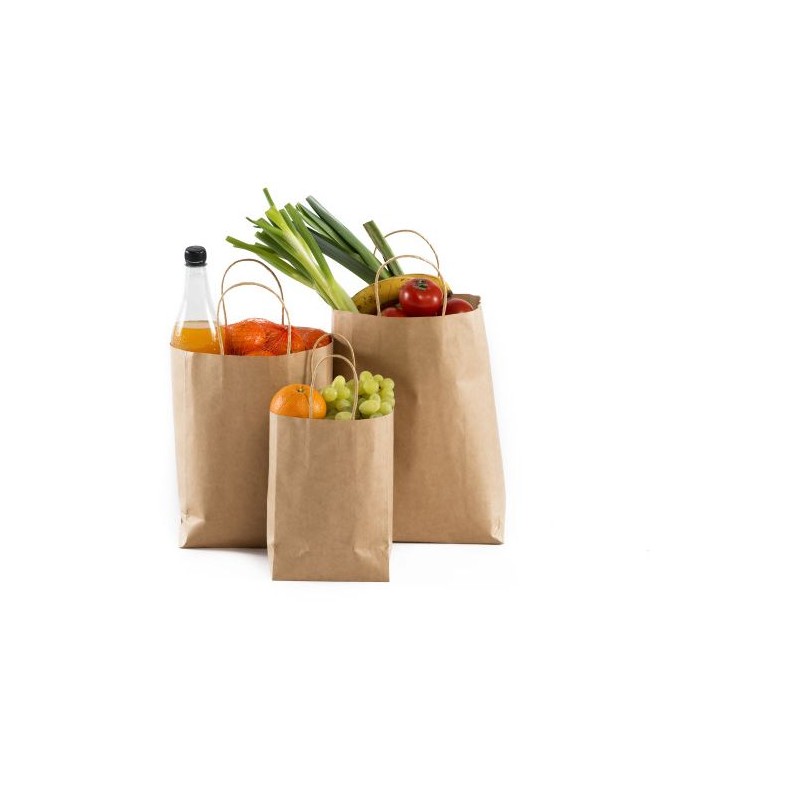 Sac en papier personnalisé - Rumaya Matières : papier Couleurs : brun impression haute définition