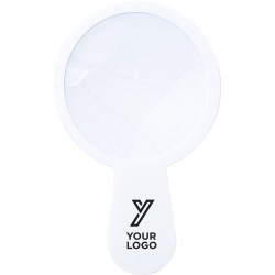 Loupe personnalisée en PVC pour votre bureau - Brennan Matières : PVC Couleurs : blanc goodies publicitaire événementiel