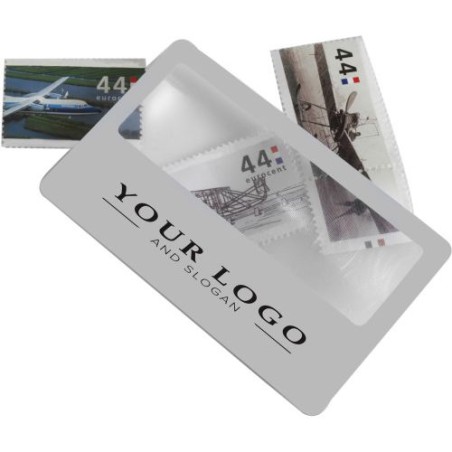 Loupe pratique personnalisée en PVC - Evaristo Matières : PVC Couleurs : blanc cadeau entreprise pas cher