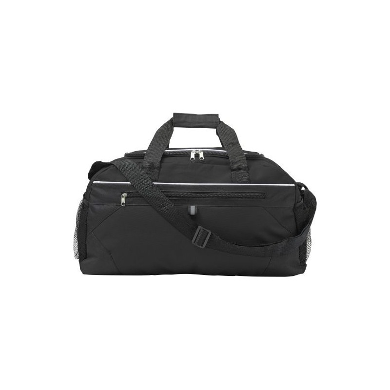 Sac de sport personnalisé en polyester idéal pour vos loisirs - Daphne Matières : polyester Couleurs : noir