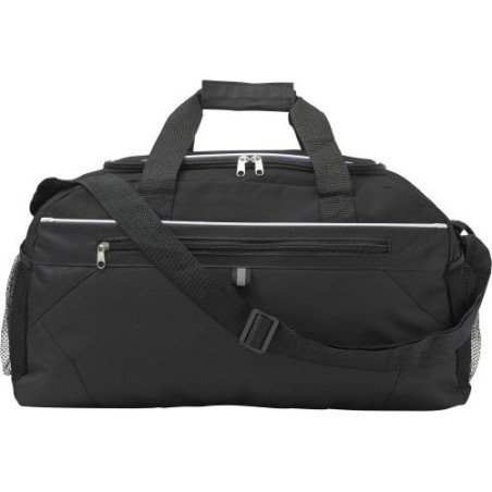 Sac de sport personnalisé en polyester idéal pour vos loisirs - Daphne Matières : polyester Couleurs : noir