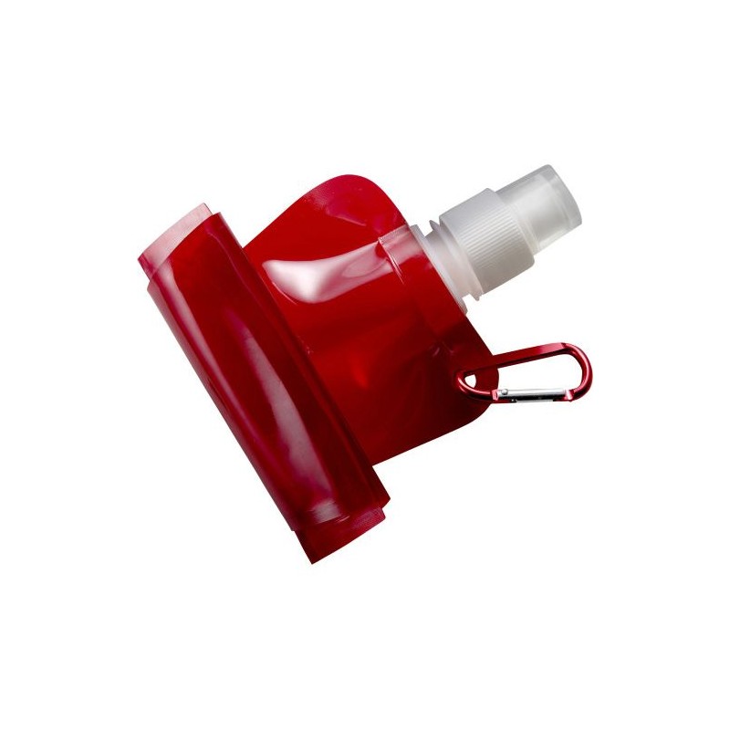 Gourde pliable  de 420 ml en PP - Bailey Matières : polyéthylène (PE) Couleurs : orange personnalisation sur mesure