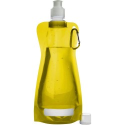Gourde pliable  de 420 ml en PP - Bailey Matières : polyéthylène (PE) Couleurs : jaune goodies publicitaire événementiel