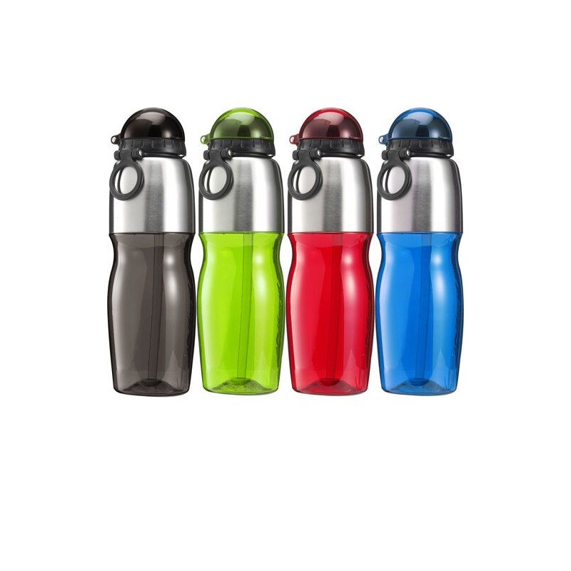 Gourde  800 ml en plastique Emberly Matières : acier inoxydable Couleurs : rouge objet promotionnel éco-responsable