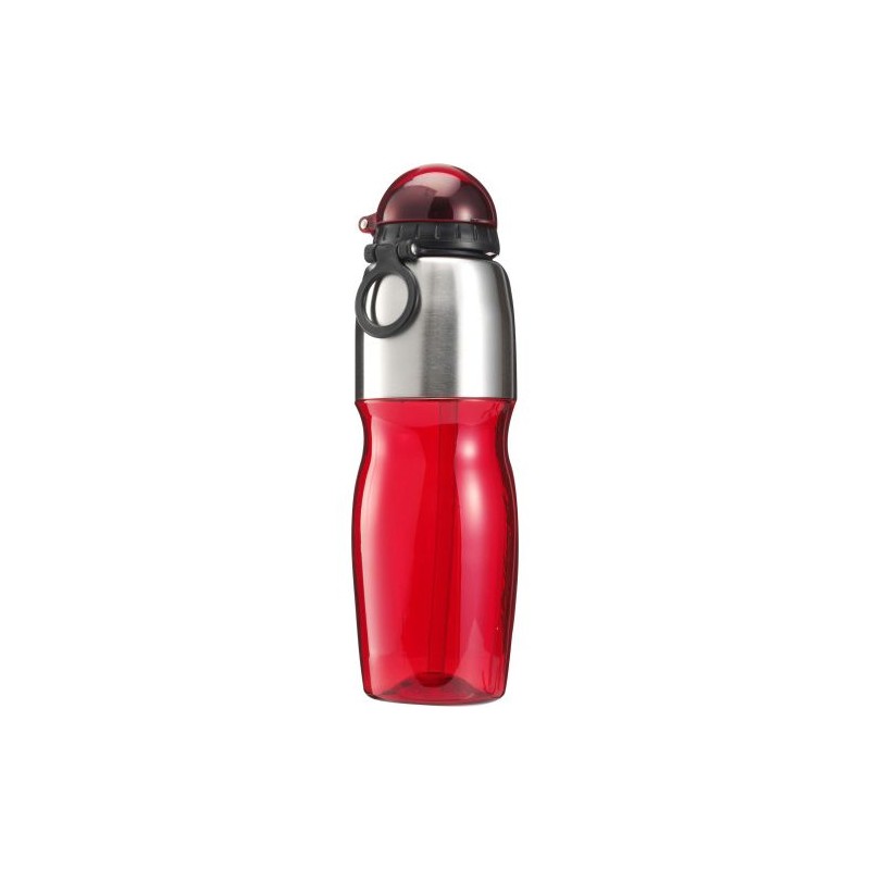 Gourde  800 ml en plastique Emberly Matières : acier inoxydable Couleurs : rouge personnalisation rapide en France