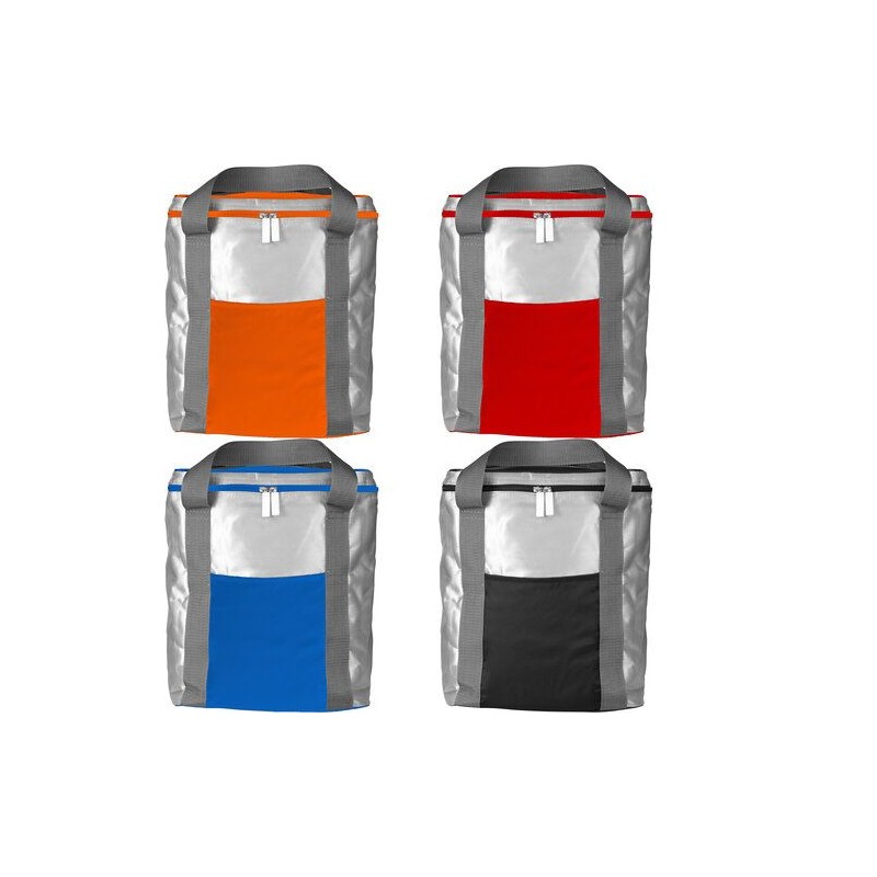 Sac isotherme  en PVC - Theon Matières : polyester Couleurs : orange marquage laser ultra précis