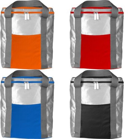 Sac isotherme  en PVC - Theon Matières : polyester Couleurs : orange marquage laser ultra précis