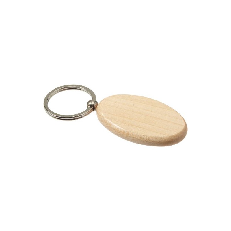 Porte-clés personnalisés en bois - Katherine Matières : bois Couleurs : brun cadeau entreprise pas cher