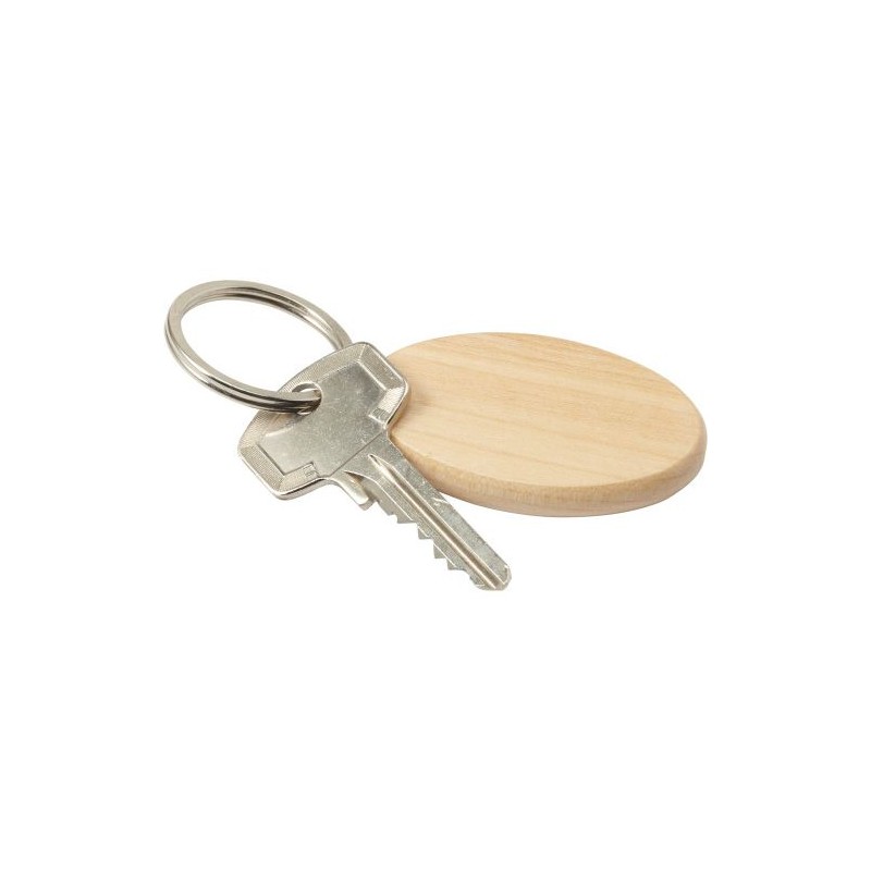 Porte-clés personnalisés en bois - Katherine Matières : bois Couleurs : brun goodies publicitaire événementiel