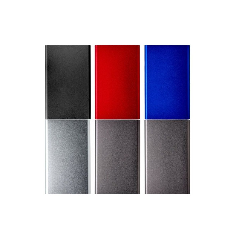 Chargeur aluminium personnalisé 4000mAh - Ezra Matières : métal Couleurs : noir cadeau client original